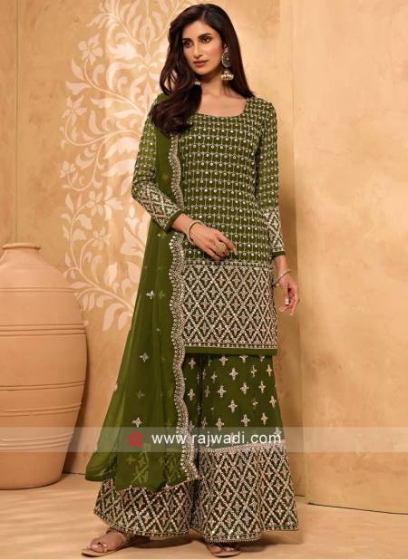 Mahendi Colour ZAIDA 5 Fancy Festive Wear Heavy Designer Salwar Suit Collection 2020-A